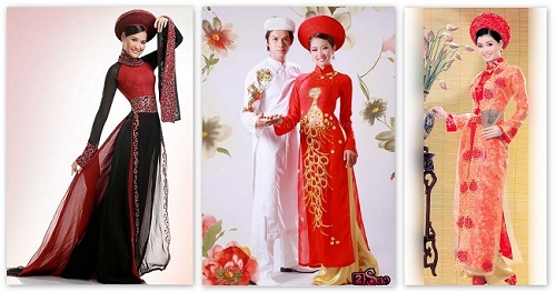 vestido vietnamita tradicional