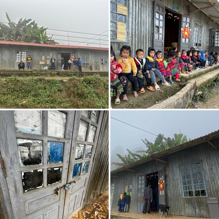 antes de la escuela Outra escola infantil construída em Yen Bai pelo Fundo Humanitário
