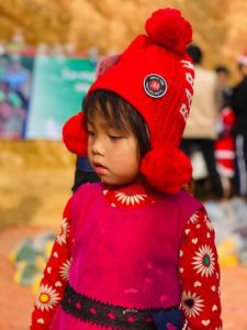 la visite du pere noel au village de lao1