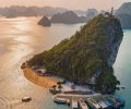 ilha titop na baia de ha long vietnam viagem