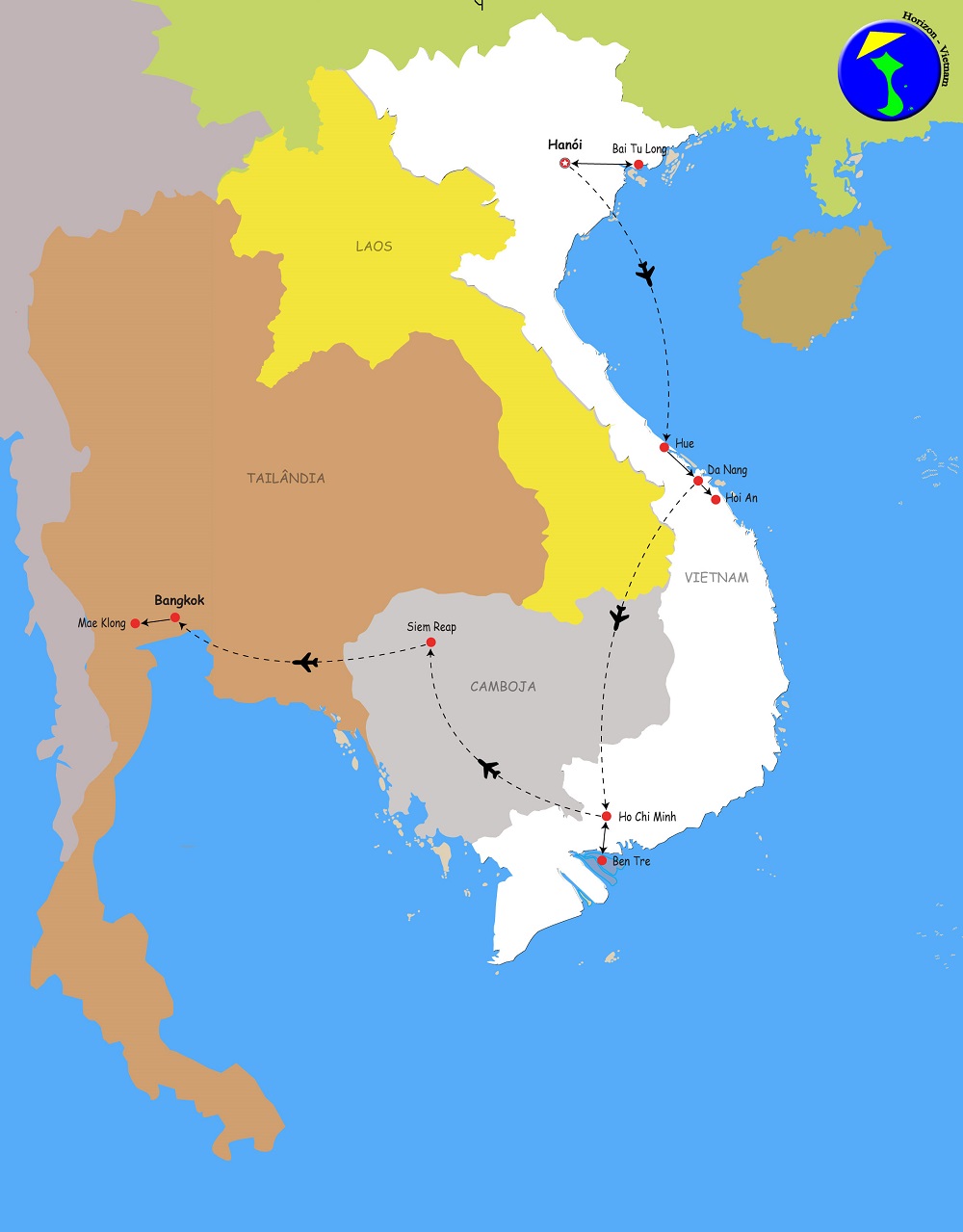 vietnam camboja e tailandia combinados em 17 dias e 16 noites